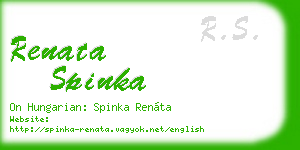 renata spinka business card